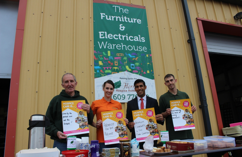 Rishi Sunak at Herriot Hospice Homecare