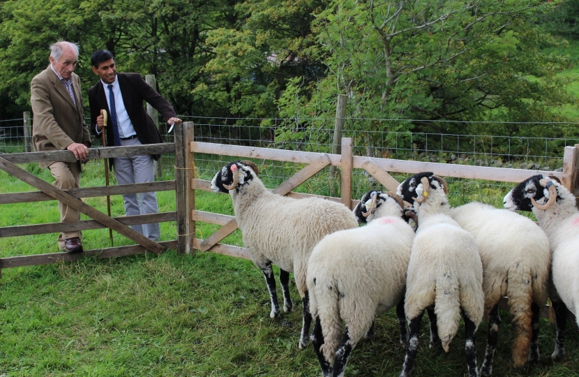 Rishi Sunak at Moorcock Show