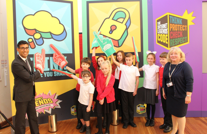 Rishi Sunak at Broomfield Primary School