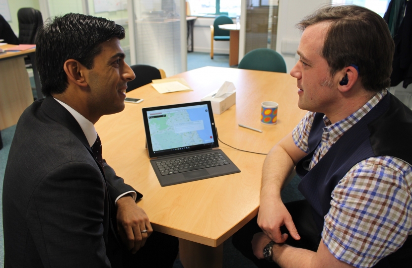 Rishi Sunak with Dr Matt Kiernon