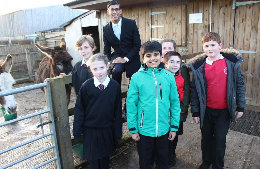 Rishi Sunak at Mowbray School