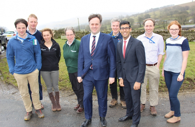 Rishi Sunak and Julian Sturdy at Bishopdale