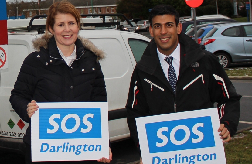 Rishi Sunak campaigning with Jenny Chapman