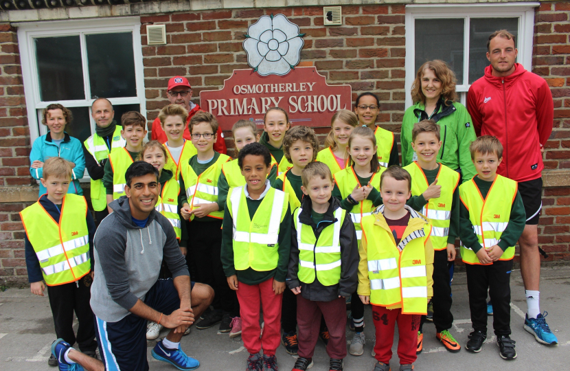 Rishi Sunak at Osmotherley School
