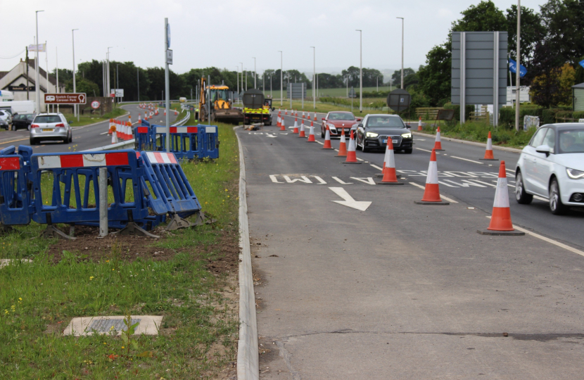Roadworks at Scotch Corner