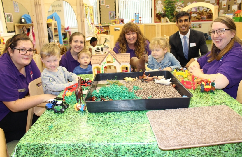 Rishi Sunak at Middleham School