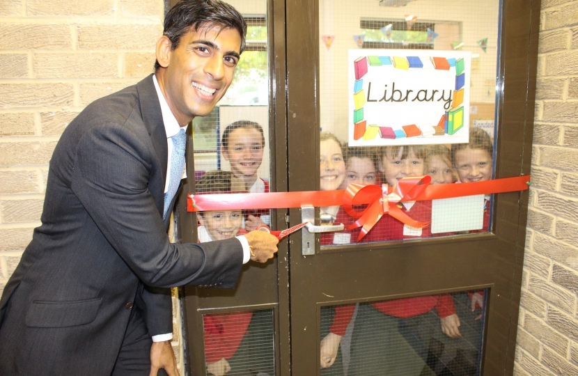 Rishi Sunak at Middleham School