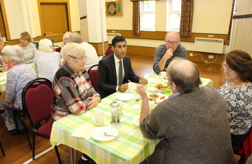 Rishi Sunak at Welbury Village Hall coffee morning