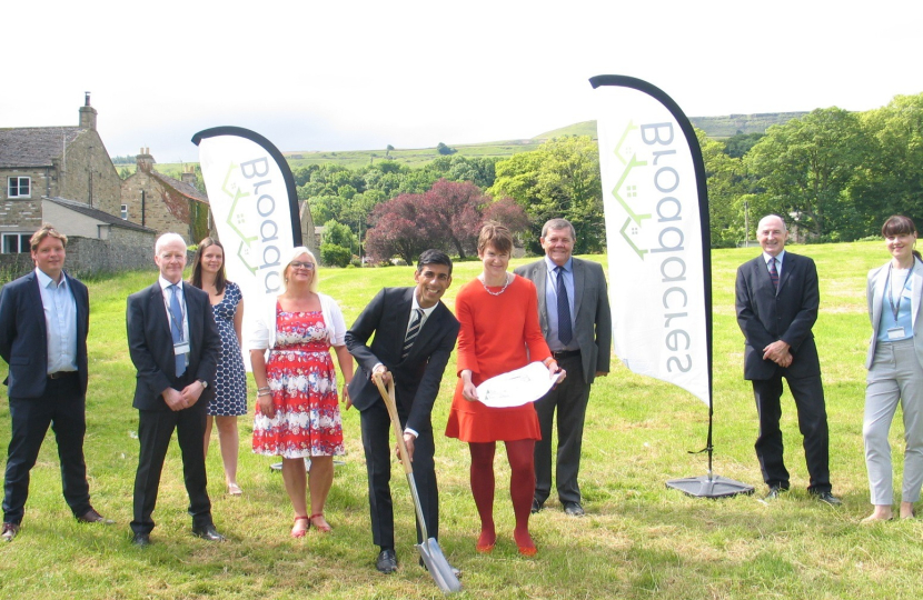 Rishi Sunak at West Witton housing scheme