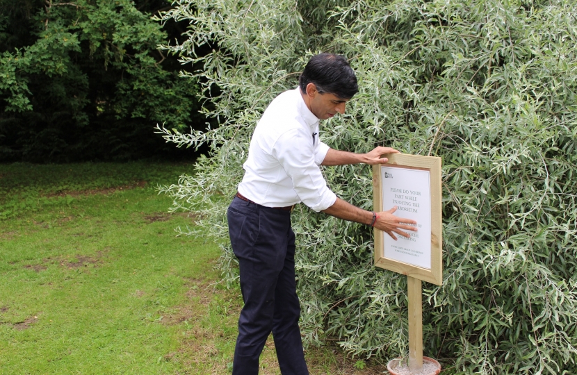 Rishi Sunak at Thorp Perrow