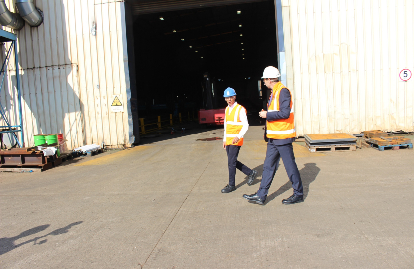 Rishi Sunak at Allerton Steel