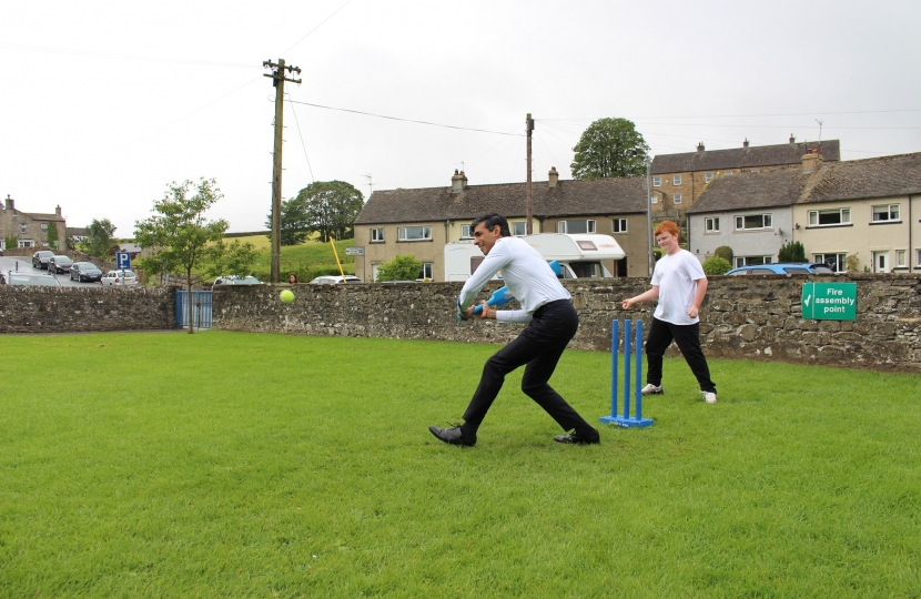 Rishi Sunak at Hawes Primary School