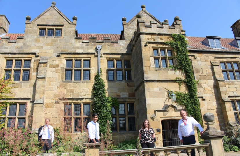 Rishi Sunak at Mount Grace Priory