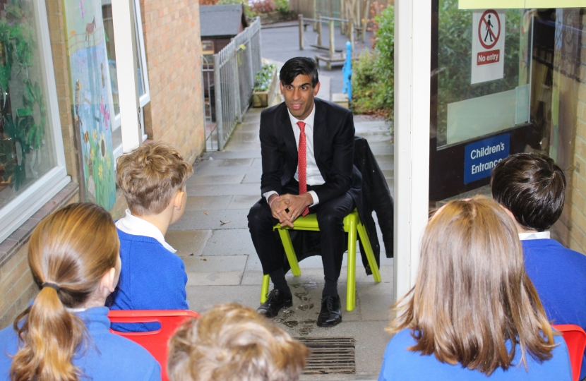 Rishi Sunak at Croft School