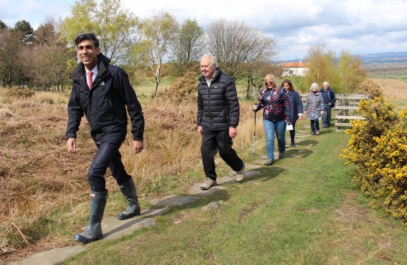 Rishi Sunak on the Kirby Bank Trod