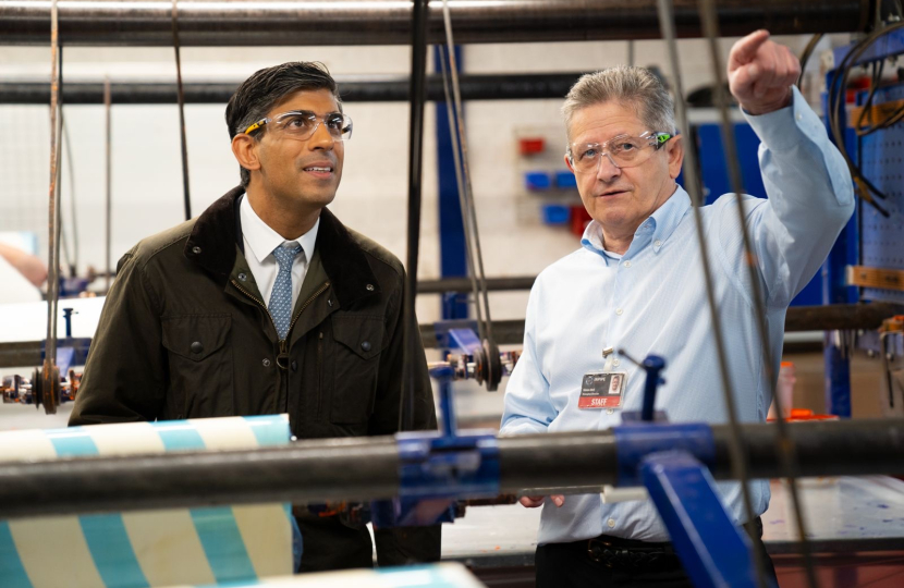Rishi Sunak at InPipe Engineering