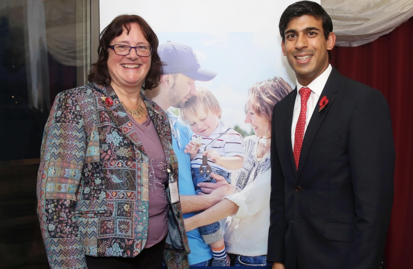 Angela Wall and Rishi Sunak in the House of Lords