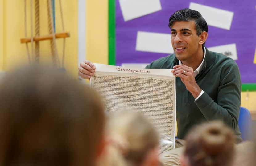 Rishi Sunak at Appleton Wiske School