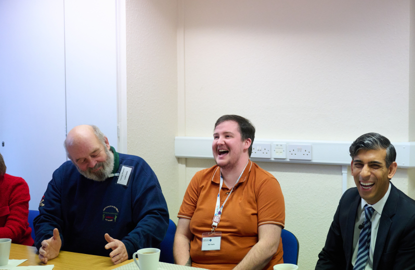 Rishi Suank with attendees at CAB Northallerton