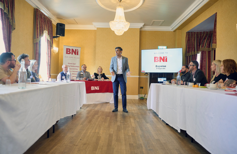Rishi Sunak at BNI Northallerton