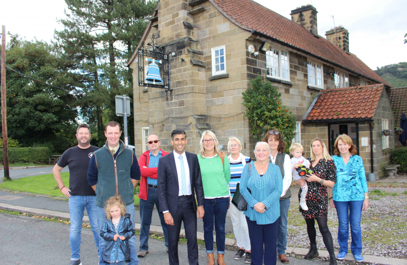 Rishi Sunak at Ingleby Cross