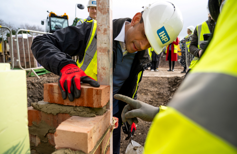 Rishi Sunak at the Frairage Hospital Northallerton