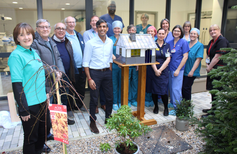 Rishi Sunak at the Friarage Hospital