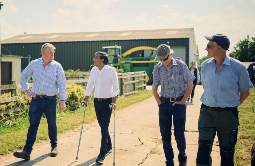 Rishi Sunak at Low Whinholme Farm