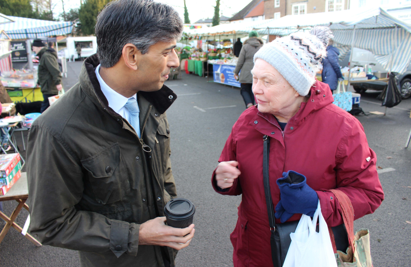 Rishi Sunak at Stokesley Market