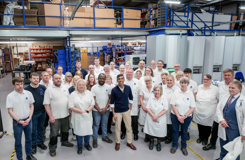 Rishi Sunak at Mowden Controls Northallerton