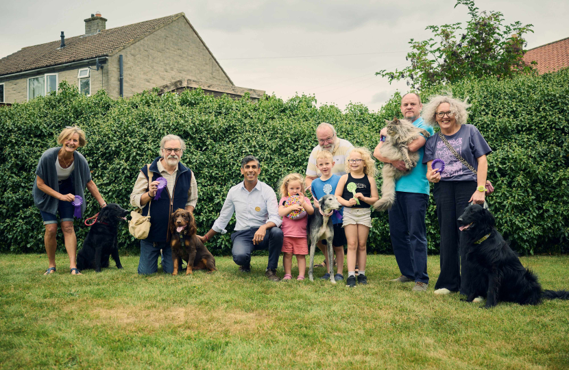 Rishi Sunak at Newton le Willows Village Show