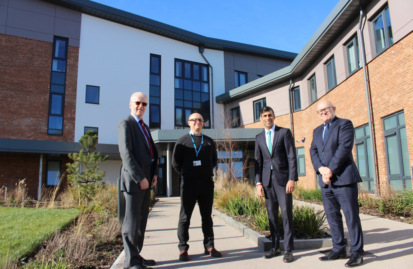 Rishi Sunak at North Moor House community mental health hub Northallerton