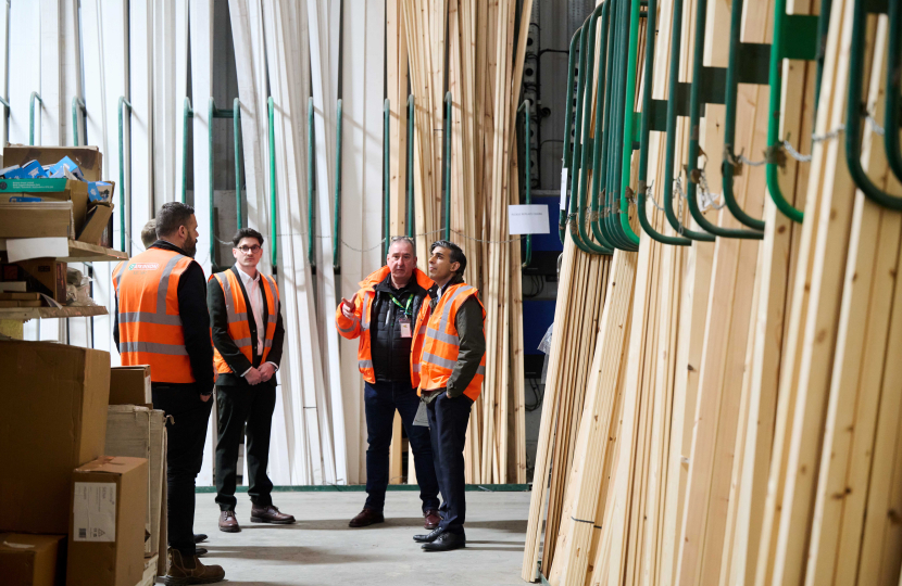 Rishi Sunak at JT Atkinson