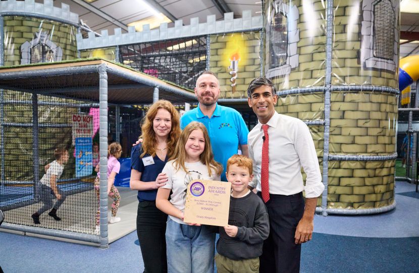 Rishi Sunak MP with Gareth and Sarah