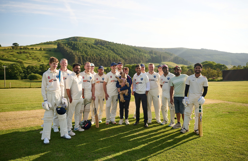 Rishi with Chopgate cricket club