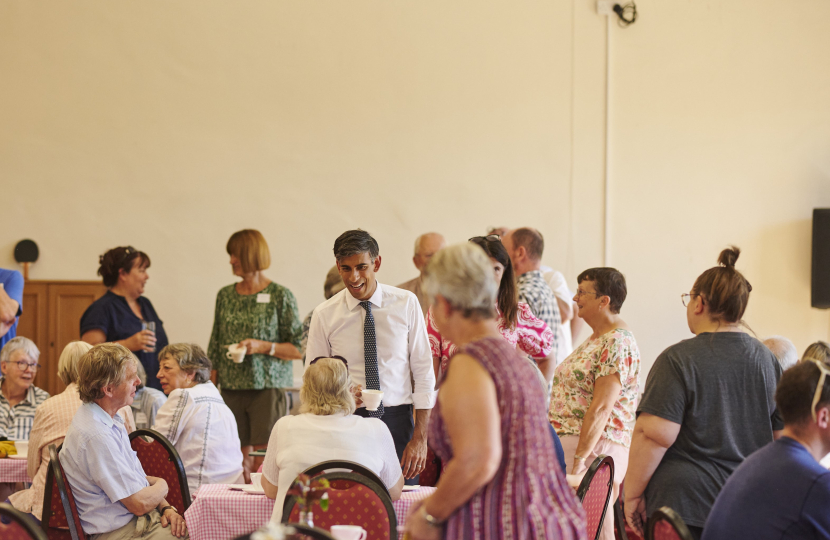 Rishi Sunak at Newton Le Willows Village Hall