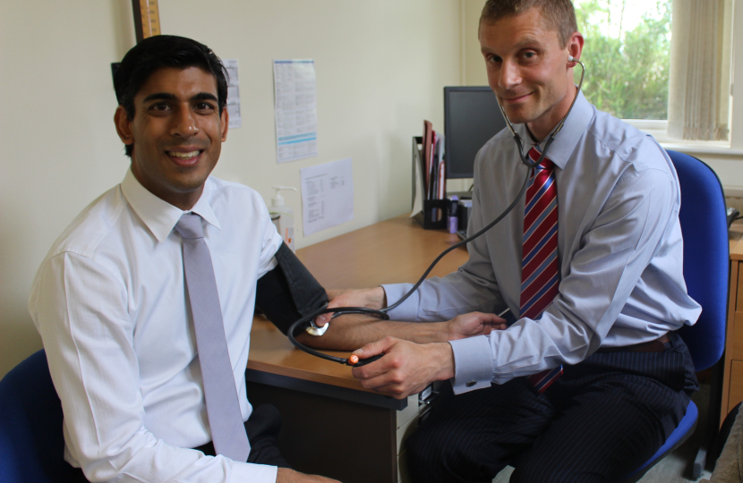 Rishi Sunak and Dr Mike Brookes