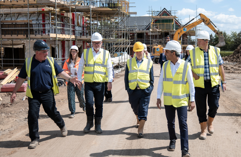 Rishi Sunak at Magna Rise Site in East Cowton
