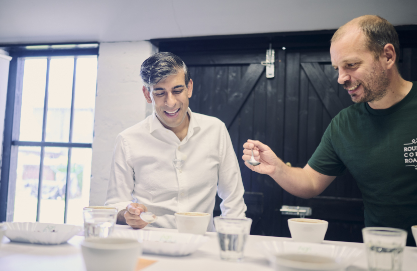 Rishi Sunak at Rounton Coffee
