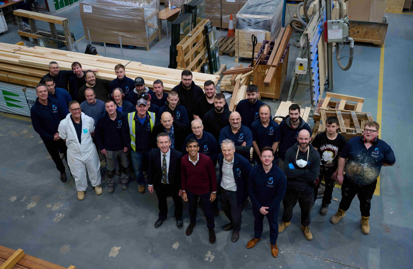 Rishi Sunak at Sashless Windows