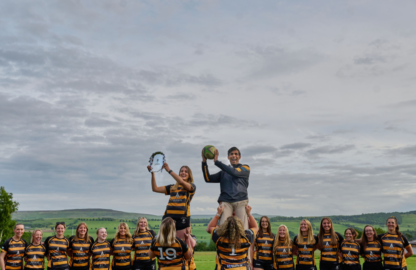 Rishi Sunak at Wensleydale RUFC