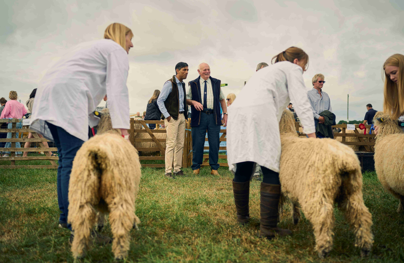 Rishi Sunak at Wensleydale Show