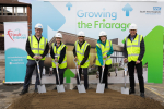 Rishi Sunak helps start the work on the Friarage Hospital's new surgical hub