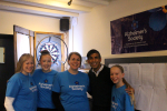 Rishi with Natalie, Staff and Volunteers at the event