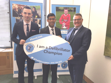 Rishi Sunak defibrillator champion