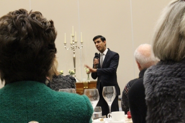 Rishi Sunak at Tennants