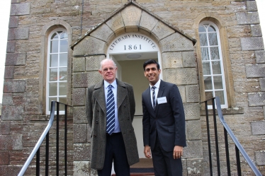Rishi Sunak and Ernest Whitehead at Keld