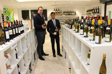 Rishi Sunak at Bon Coeur Wines