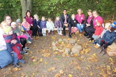 Rishi Sunak at Busy Bees pre-school