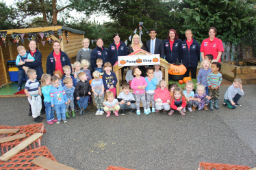 Rishi Sunak at Little Leaners Nursery Centre, Scorton